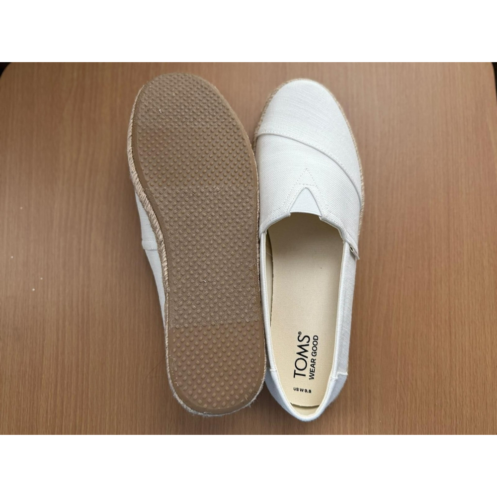 Toms Women Alpargata Rope Canvas Slip-On Sneakers Off White SZ 9.5 M Espadrille - Picture 13 of 16
